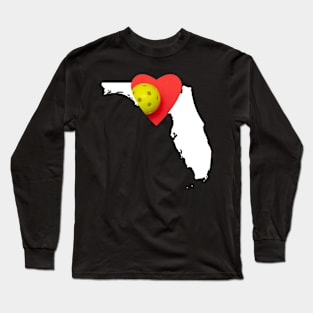 Florida Loves Pickleball Long Sleeve T-Shirt